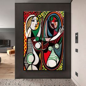 Hand Painted Oil Painting Canvas Wall Art Pablo Picasso Paintings Living Room Hallway Bedroom Luxurious Decorative Painting (Style: 01, size: 90x120cm)